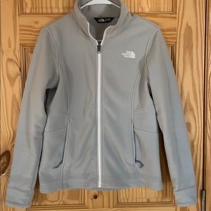 Women’s north face grey fleece jacket